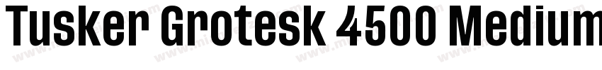Tusker Grotesk 4500 Medium字体转换